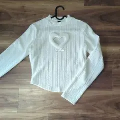 SHEIN ハートくり抜きトップス サイズL