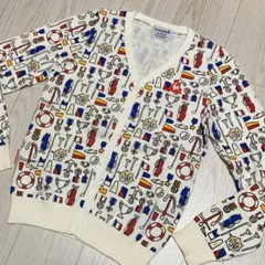 le coq sportif 総柄 カーディガン ☆美品