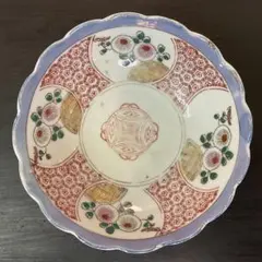 花模様 波型ボウル