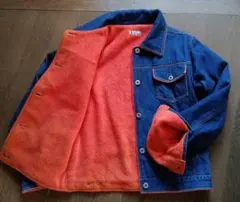 フリース総裏付きデニムジャケット