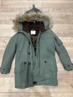 MOUSSY ミリタリージャケット カーキ ファー付き