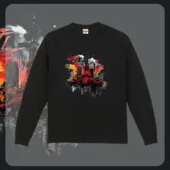 ロングスリーブ Tシャツ ビルデザイン シティ風 プリント