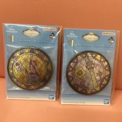ディズニー プリンセス 一番くじ I賞 キャッスルデザイン缶ミラー 2種