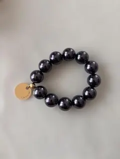 ylan ylanネービーパールのヘアゴム☆ブレスレット使用可