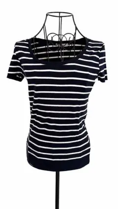 PROPORTION BODY DRESSING ボーダー半袖ニットカットソーのサムネイル