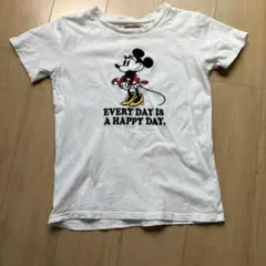 Disney ミニーマウス プリント Tシャツ ホワイト Sサイズ　刺繍のサムネイル