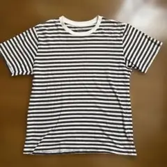 メンズ　無印　ストライプ 半袖Tシャツ