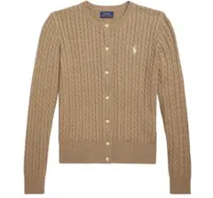 Polo Ralph Lauren キャメルヘザーカーディガン XL 160cm
