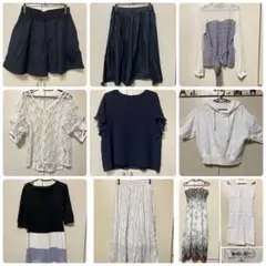 春・夏服 レディース まとめ売り 10点セット M〜L オフィスカジュアル