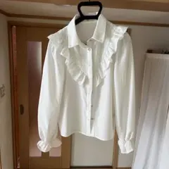 r.p.s フリル付きホワイトシャツ