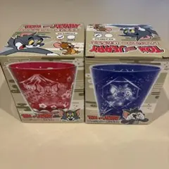 トムとジェリー 切子風グラス 2個セット［和モダン］のサムネイル