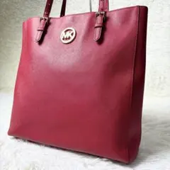 MICHAEL KORS トートバッグ サフィアーノレザー　A4可 レッド