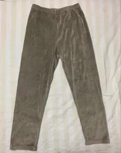 裏起毛　柔らかい　パンツ　グレー　ブラウン