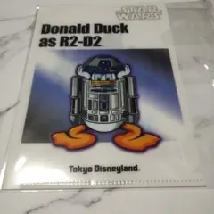 Disney　ドナルドダック（R2-D2）　ミニクリアファイル