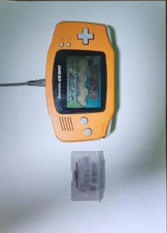 ゲームボーイアドバンス オレンジ色 本体とゲーム