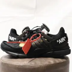 美品 ナイキ オフホワイト コラボ エアプレスト ブラック the ten