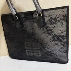 新品未使用　ジバンシー　トートバッグ　レース　花柄　大容量　ブラックのサムネイル