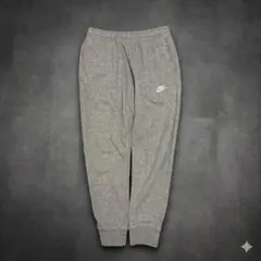 スウェットパンツ NIKE 刺繍ロゴ 裾リブ ジョガーパンツ グレー M