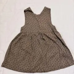ZARA 110cm レオパード柄 ワンピース　ジャンパースカート　ブラウン