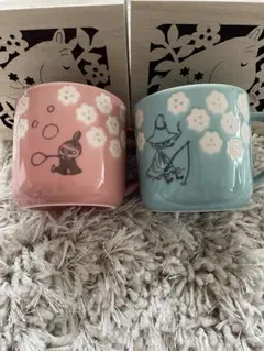 MOOMIN ムーミン　マグカップ 木箱入 スナフキン ＆ミイセット
