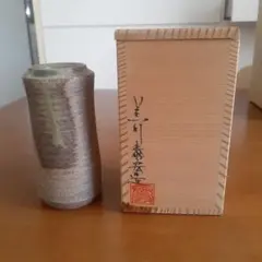 棚橋淳 花入 黄瀬戸 織部 瀬戸焼 花器 花瓶 - メルカリ