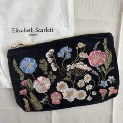Elizabeth Scarlett 太陽刺繍 ネイビー エブリデイポーチ - メルカリ