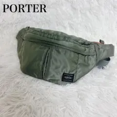 美品PORTER ポーター TANKER タンカー ボディバッグ セージグリーン