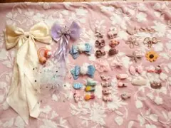 リボンとヘアクリップセット36点