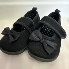 黒いリボン付きフォーマルシューズ　13センチ