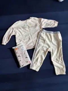 UNIQLO ベビー服セット 恐竜柄 80