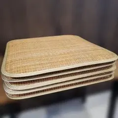 極美品】天然 い草 畳 座布団 クッション 5枚セット 涼しい 厚い
