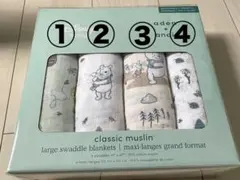 ① 新品　 aden+anais おくるみ　ディズニー　くまのプーさん １枚