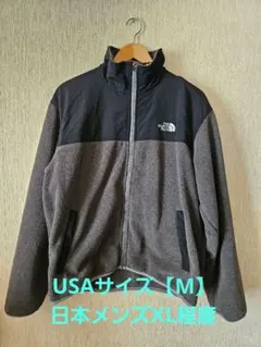 ノースフェイス フルジップ フリースジャケット黒 XL