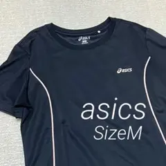 アシックス ドライ メッシュ 半袖 Tシャツ スポーツ ブラック レディース M