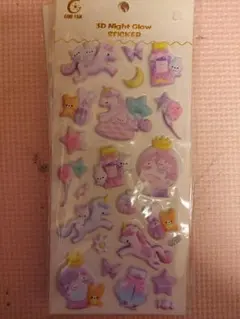 ユニコーン ぷっくりシール
