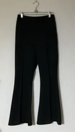 MURUA ムルーアバックスリットスウェードパンツ　起毛　ブラック　韓国