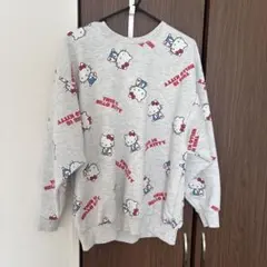 ハローキティ　トレーナー　総柄　長袖　しまむら　M