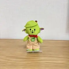 メメル　ぬい服　オレンジチェック　サロペット＋カメラ　no211