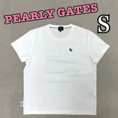 ★中古品★　PEARLY GATES Tシャツ　半袖　ホワイト　Sサイズ