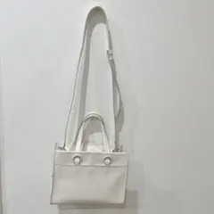 美品　Cole Haan 白 ショルダーバッグ