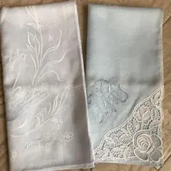 【本日限定特価】ニナリッチ　ハンカチ2枚セット　折シミあり特価