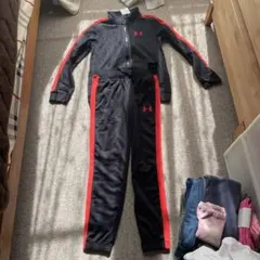 アンダーアーマー キッズ 新品 160㎝ 裏起毛 ジャージ上下