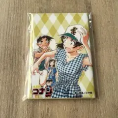 名探偵コナン　スクエア缶バッジ　服部平次　遠山和葉