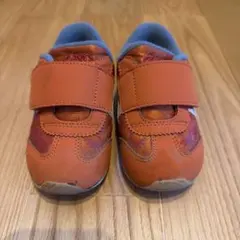 ASICS 恐竜デザイン キッズシューズ 14.5cm オレンジ