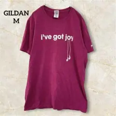 GILDAN ギルダン プリント 半袖 Ｔシャツ Ｍ 音楽 ピンク コットン