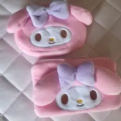 韓国　ダイソー　マイメロ　マイメロディ　ポーチ　２点セット