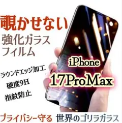 最新入荷☆iPhone17ProMax☆プライバシー保護覗き見フィルム