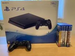 PS4 本体(ブラック)　ソフト6本
