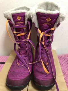 Columbia 防水 パープル ブーツ　23.0