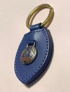 未使用　LANCEL キーホルダー ブルー レザーのサムネイル